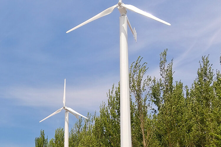 5kW-30kW small wind turbine, low-speed permanent magnet generator, mechanical braking, automatic adjustment of windward angle
